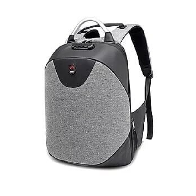 Mochila Hombre Antirrobo Impermeable Con Candado Y Puerto USB