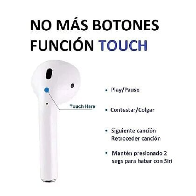 Audífonos Earpods bluetooth Tipo 18s Universal compatible Android Y IPhone